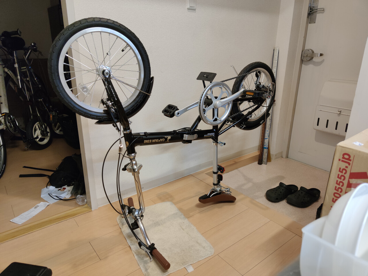 予定者決まり渡し待ち 折り畳み自転車