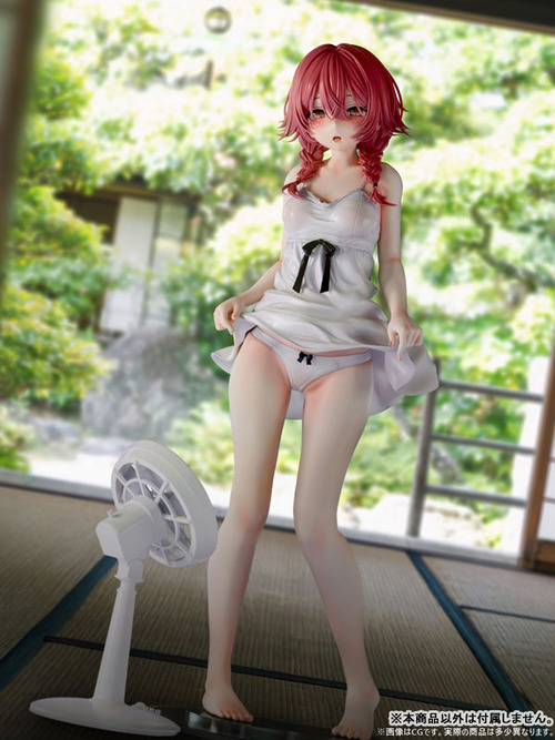 扇風機の前でたくし上げ 紅羽あんな_01