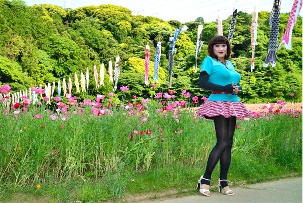 くりはま花の国ポピーと鯉のぼり