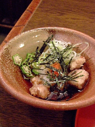 樽一鯨尽くし08(鯨脳味噌揚げ出汁)