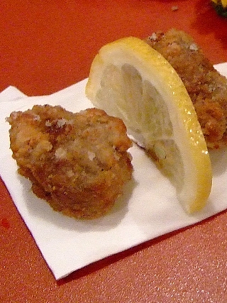樽一鯨尽くし06a1(三点盛の竜田揚げ)