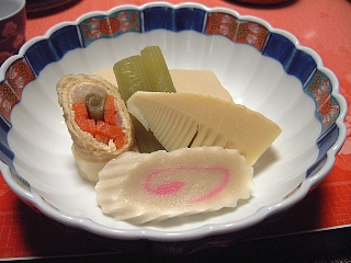 精進料理(夕食)炊き合わせ