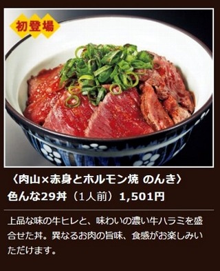 肉博HPホルモン色んな29丼
