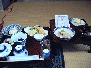 精進料理(夕食)全体