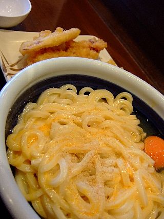 丸亀のうどんと天ぷら