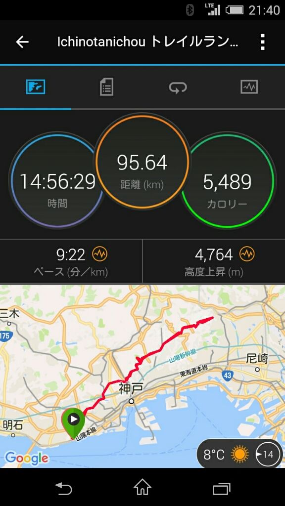 17六甲キャノンボール 須磨から宝塚 マラソンにハマッた
