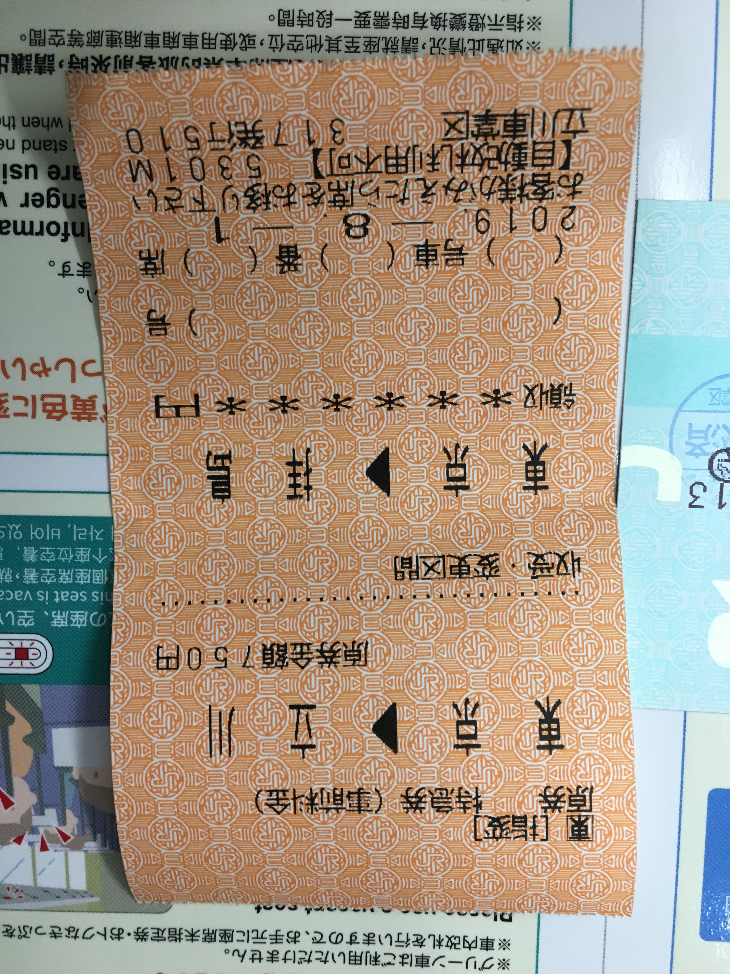 特急おうめ1号 特急券を車内で変更 寮日記