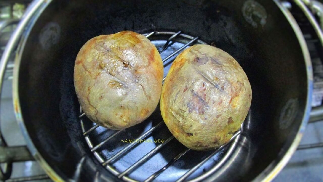 自宅でキャンプ飯 6インチスーパーディープで幸せジャガバター 変なコダワリの品々