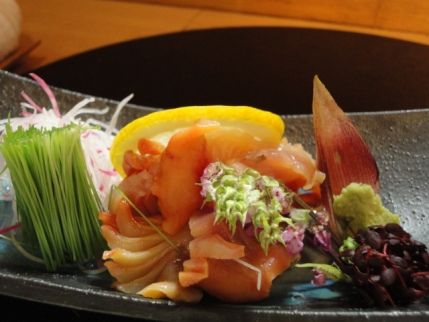 日本料理を食べる 赤貝のお造りなど 帰ってきた 日々のあれこれ