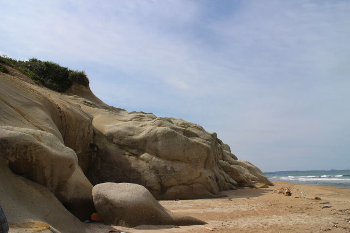 片野海岸で岩登り おでかけ日和 ２