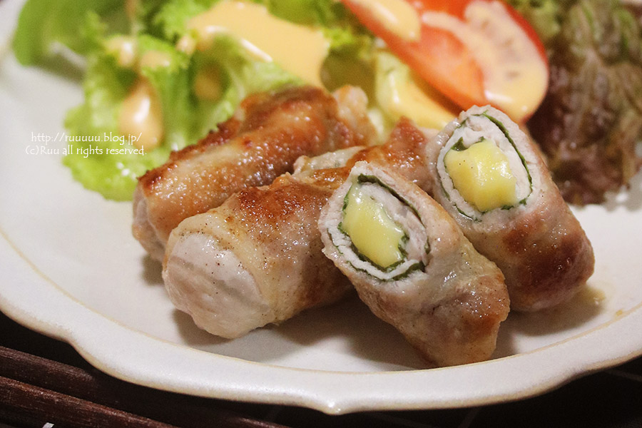 献立 チーズの肉巻き 山の中より やっほー るぅのおいしいうちごはん Powered By ライブドアブログ