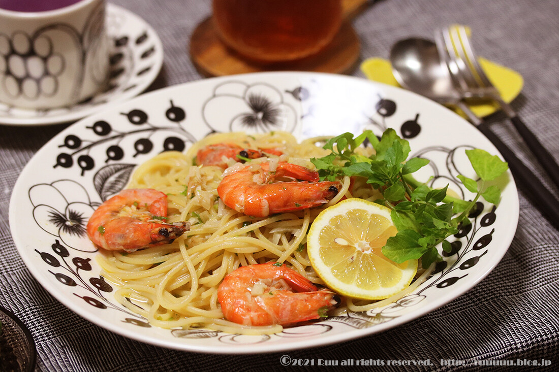 ガーリックシュリンプパスタのレシピ