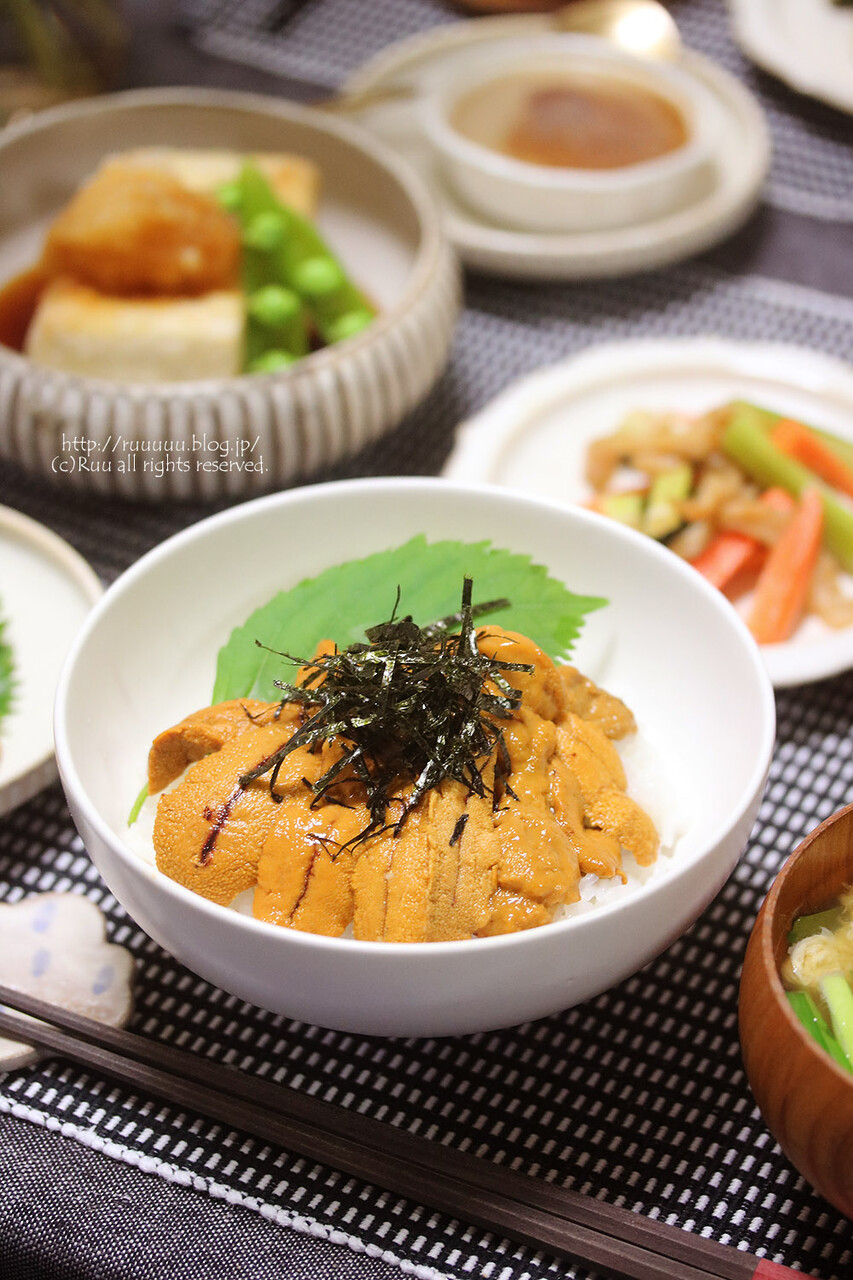 献立 うに丼 おかわりうに付き 人生初の贅沢 るぅのおいしいうちごはん Powered By ライブドアブログ