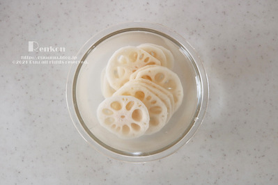 れんこんのはさみ焼き工程3-1