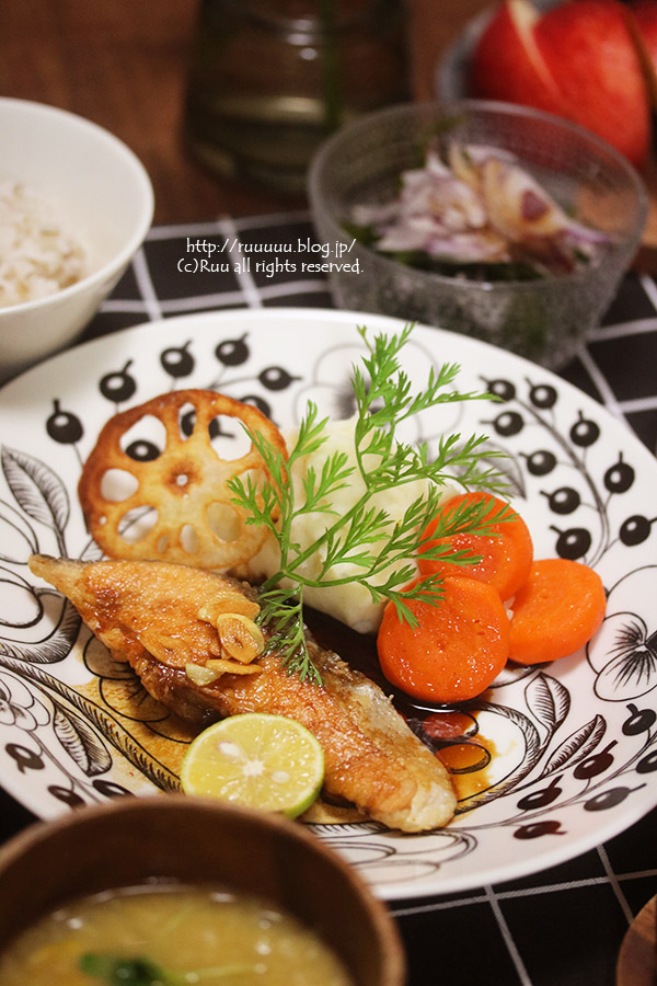 献立 サーモンのムニエル 夫婦の日課 るぅのおいしいうちごはん Powered By ライブドアブログ
