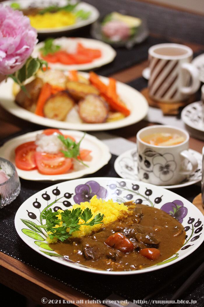 いっちゃん美味しい晩ごはん』 #カレーライス いっちゃん美味しい晩