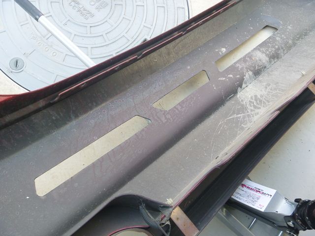 リアバンバーダクト自作 メッシュ加工 会社員でもできるｄｉｙ