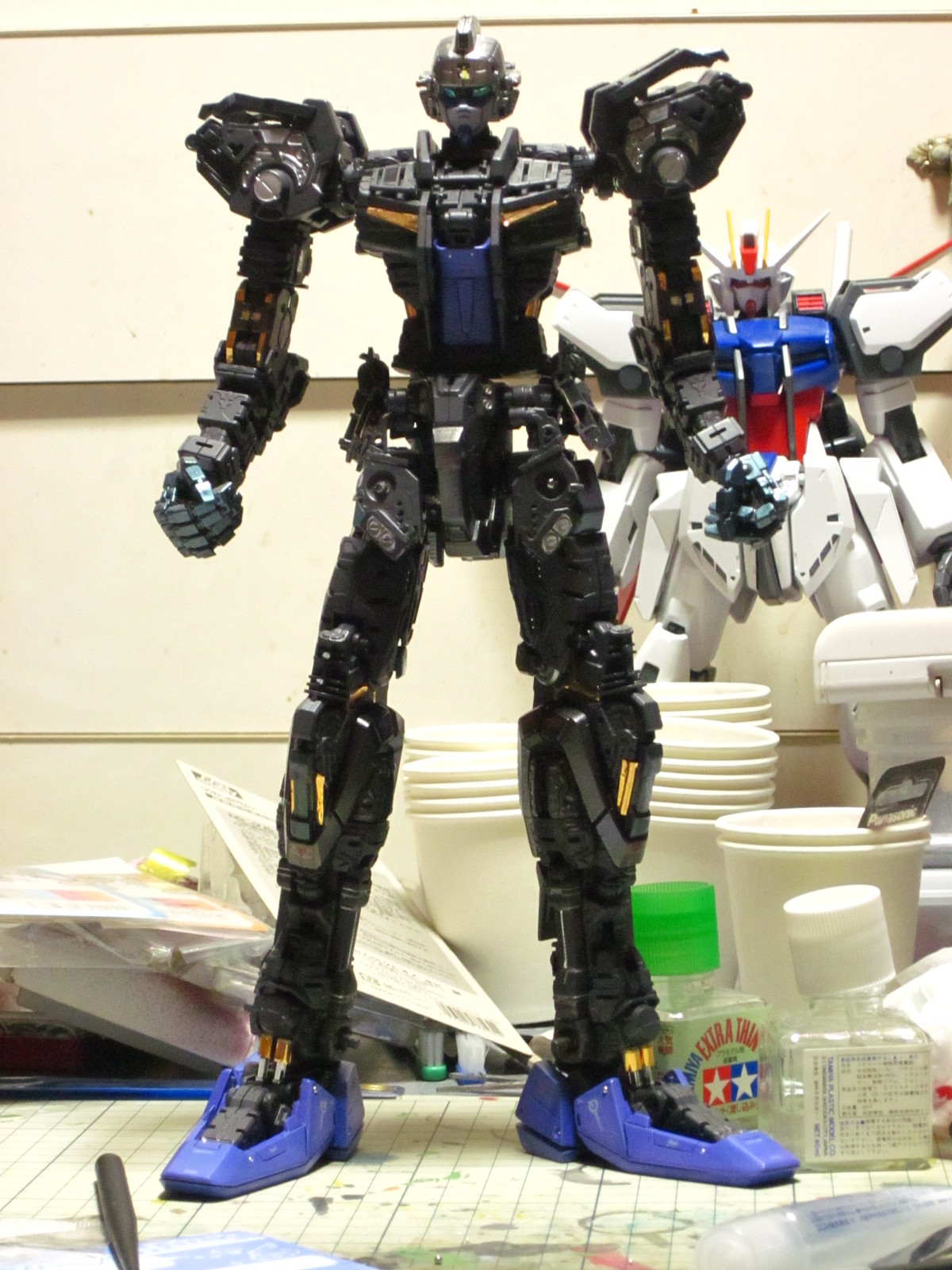 PG エールストライク+スカイグラスパー その43 -完成内部フレーム