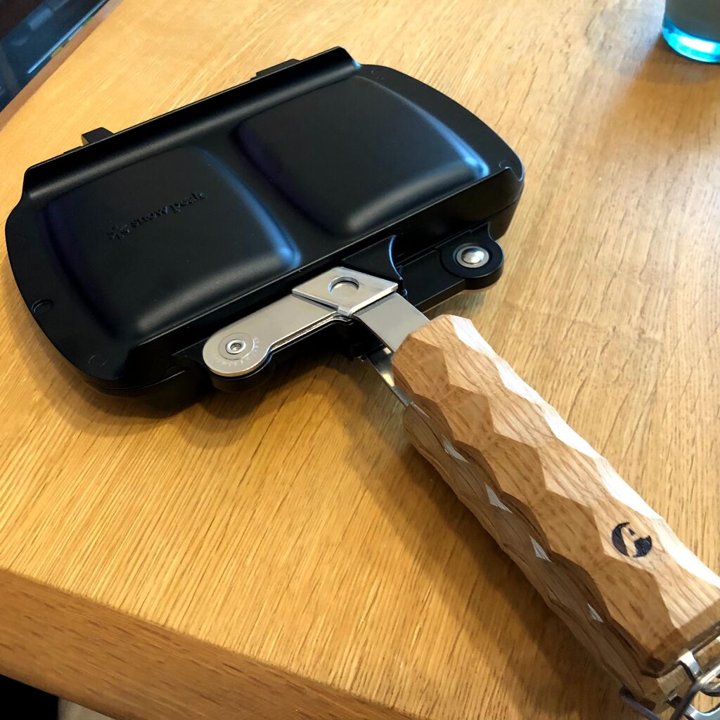 snowpeakのホットサンドクッカー トラメジーノに「asigrip_tz