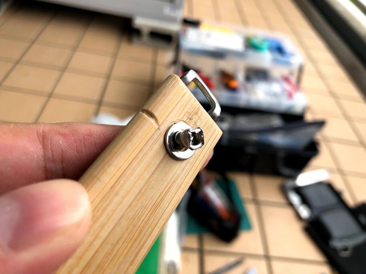 snowpeakのホットサンドクッカー トラメジーノに「asigrip_tz」を装着