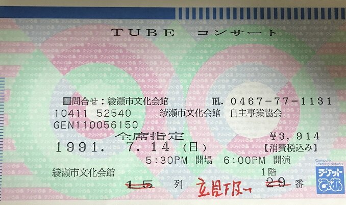 1991 7 14 Tube 綾瀬市文化会館 やれんのか 1991 7 14 Tube 綾瀬市文化会館 やれんのか