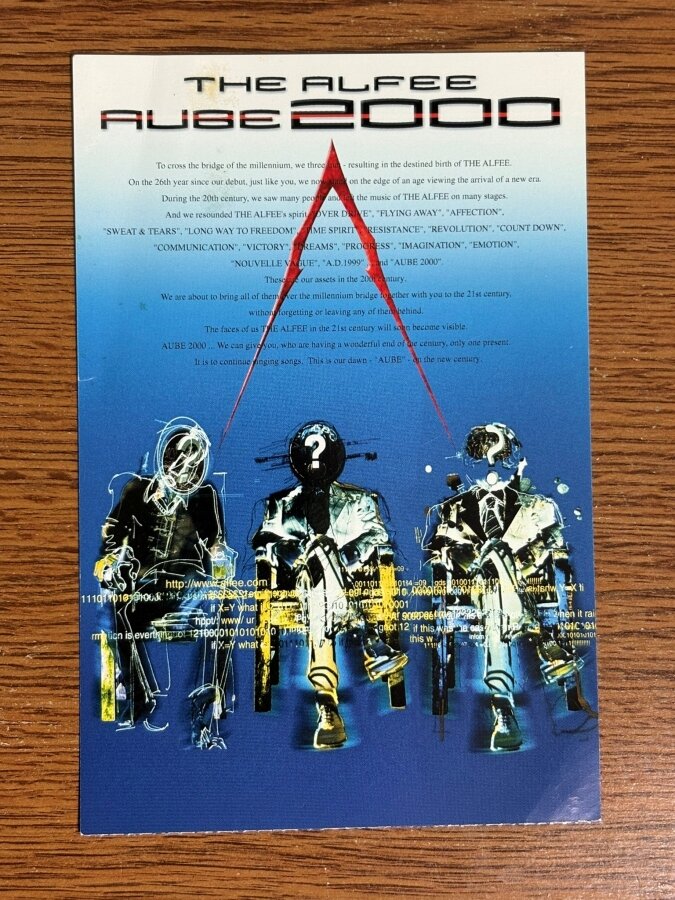 未使用】THE ALFEE アルフィー AUBE2000 フォトコレクション