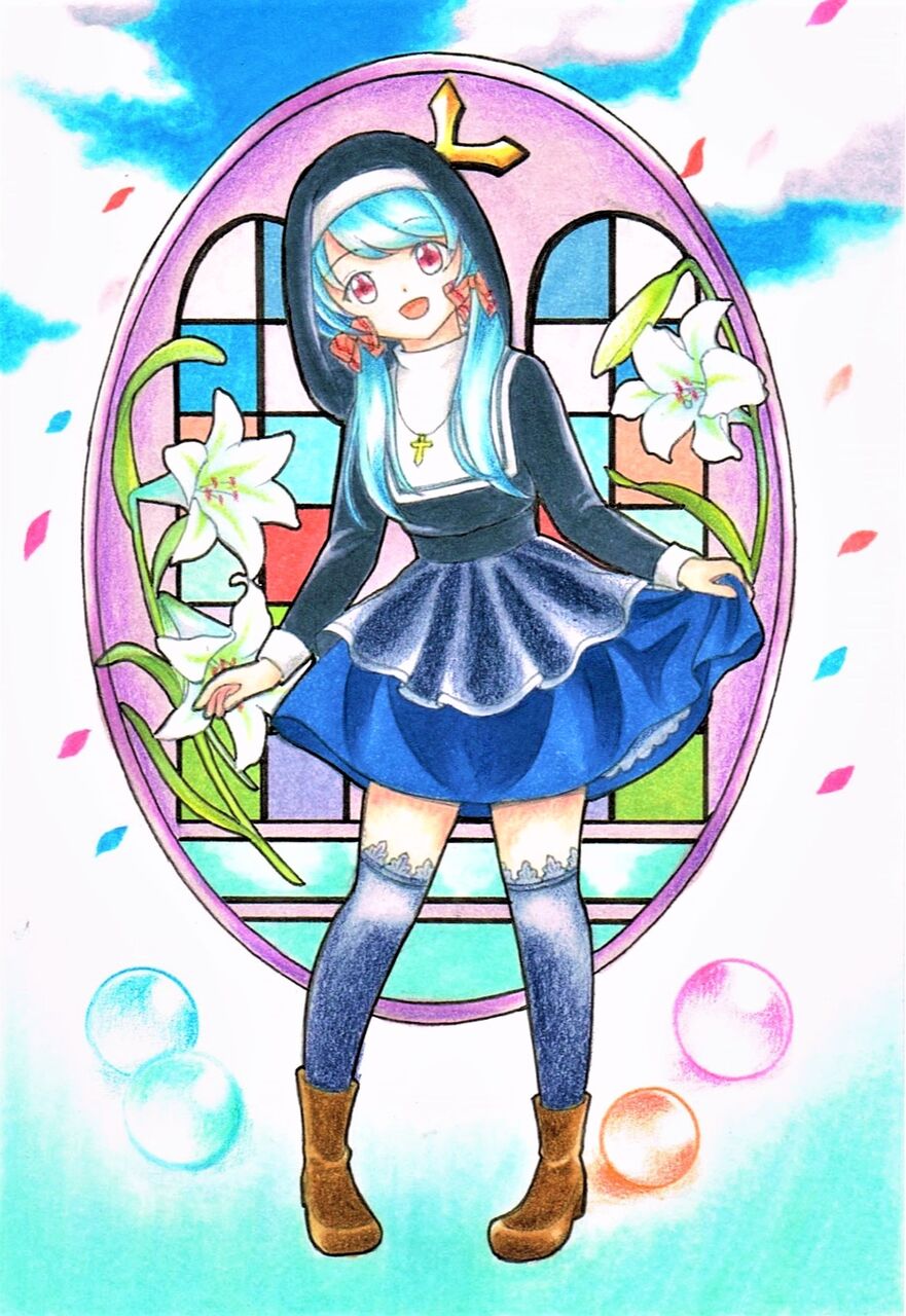 可憐なシスターイラスト 第12回 ぴよっこのオリキャラ その1 ルリージュ 食レポ漫画部屋 まんがあーる工房 可憐なシスターイラスト 第12回 ぴよっこのオリキャラ その1 ルリージュ 食レポ漫画部屋 まんがあーる工房