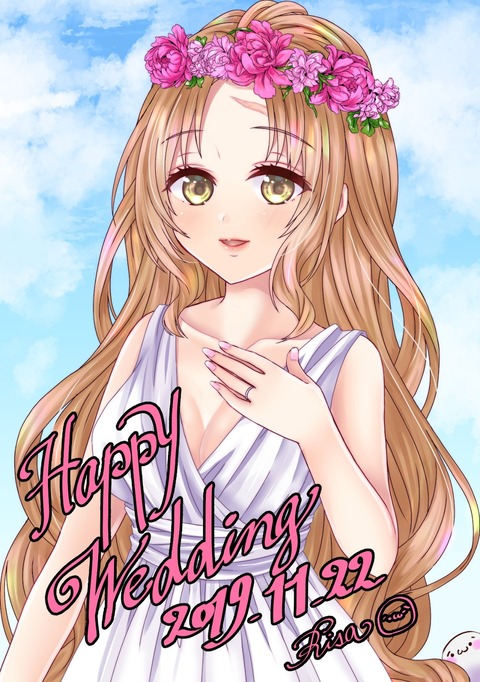 結婚記念絵モカたん