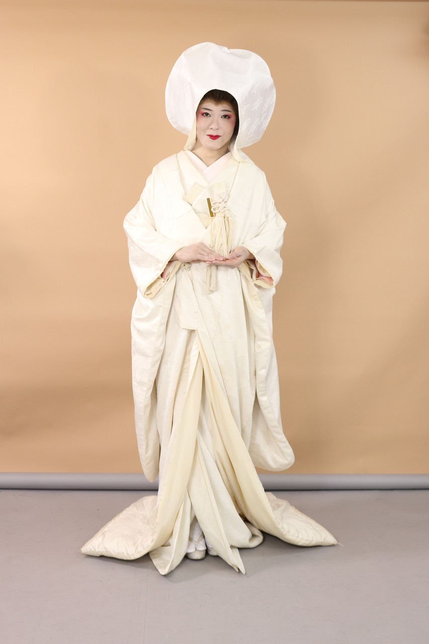 白無垢姿に綿帽子 りょうこちゃんの女装日記
