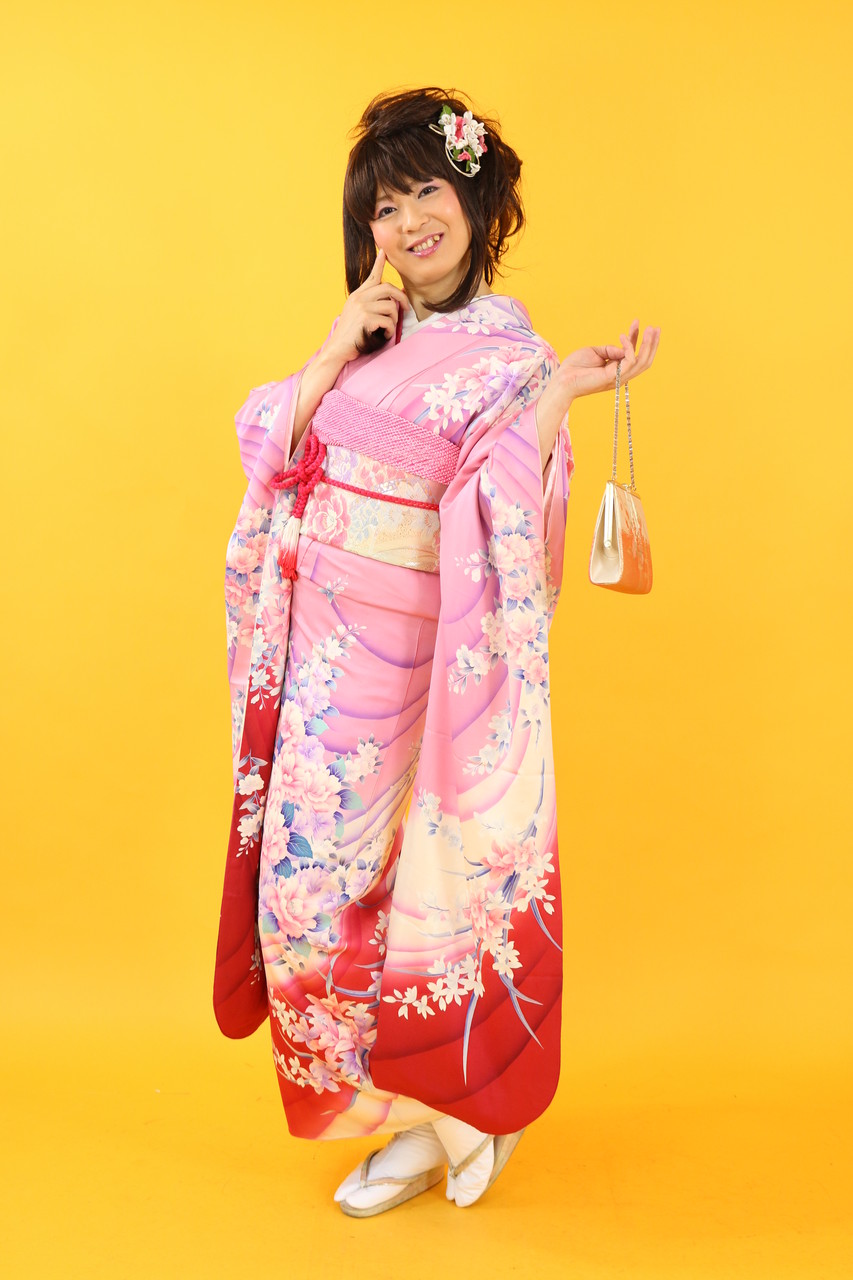 振袖着てたくさん撮影しました りょうこちゃんの女装日記