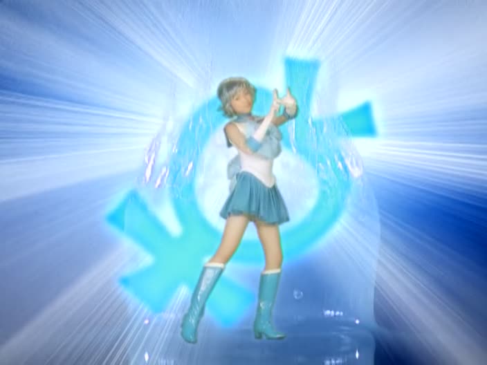 セーラーマーキュリー 実写版変身コスチューム コス壊