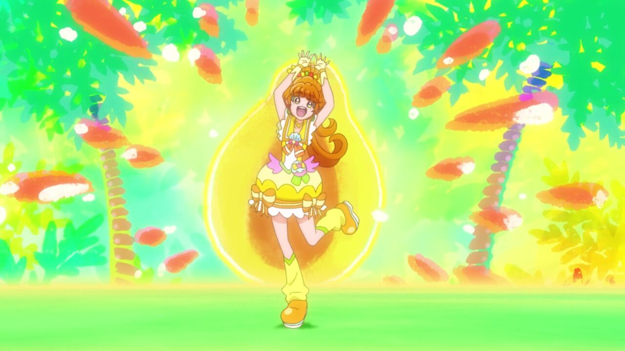 トロピカル ジュ プリキュア キュアパパイア変身コスチューム コス壊 トロピカル ジュ プリキュア キュアパパイア変身コスチューム コス壊