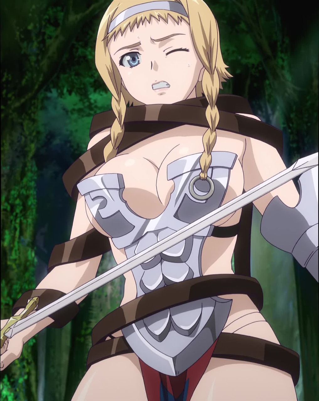 クイーンズブレイド 流浪の戦士 4話 相克 雷雲の将 コス壊 クイーンズブレイド 流浪の戦士 4話 相克 雷雲の将 コス壊