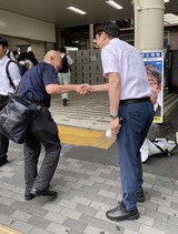 6月26日南浦和駅東口・駅頭2