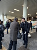 1月22日南浦和駅街頭での国政報告2