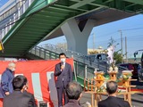 11月30日町谷北・西堀歩道橋の安全祈願式5