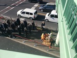 11月30日町谷北・西堀歩道橋の安全祈願式2