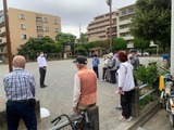 10月9日蕨市南町4丁目若葉町会のグランドゴルフ大会