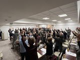 12月7日蕨市田中良生後援会連合会拡大役員会議・国政報告会8