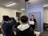 1月20日さいたま市役所内・記者クラブ・報道各社写真撮影・取材