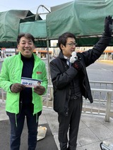 1月20日蕨駅西口街頭2