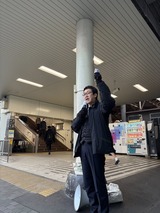 1月22日南浦和駅街頭での国政報告