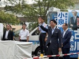 7月18日古川俊治候補・武蔵浦和駅・小泉農水大臣4