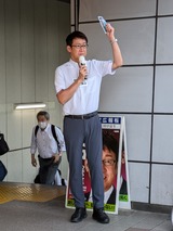 7月22日武蔵浦和駅東口街頭演説