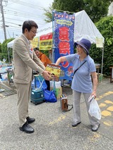 6月16日大谷口県営住宅自治会の団地内バザー&青空ビアガーデン5