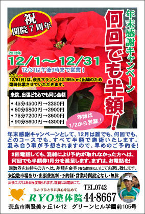 2013 年末感謝キャンペーン