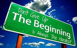 Do not give up, the beginning is always the hardest. @Haruka