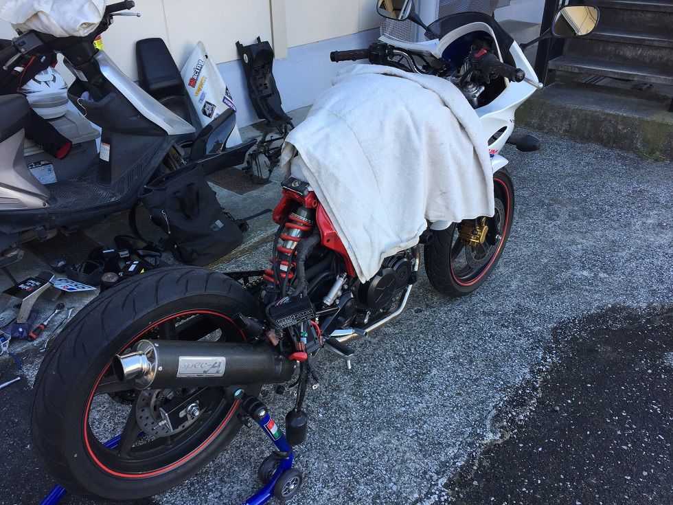 Vtr F サスペンション交換 他 Vtr F ツーリング メンテナンス記録