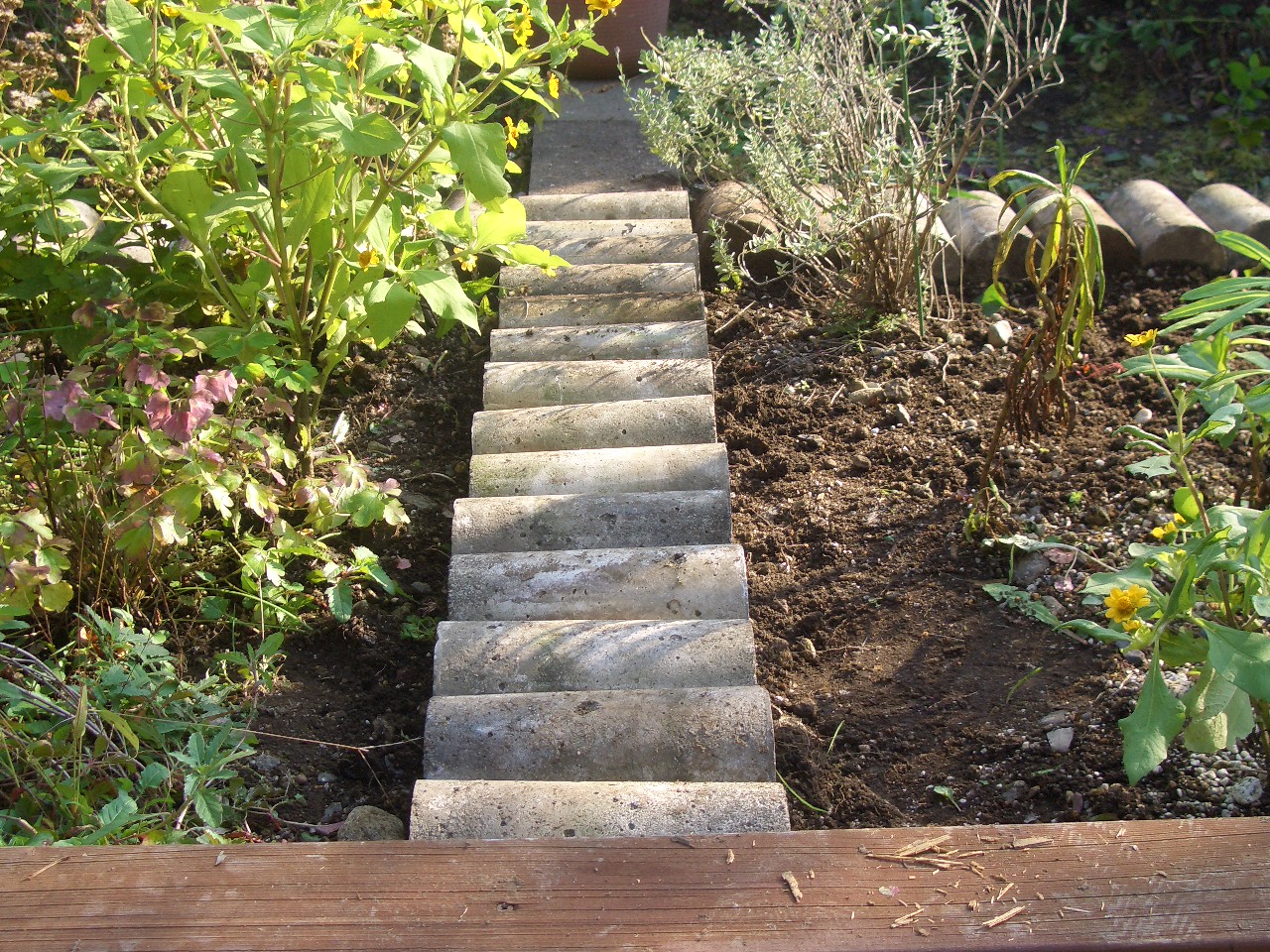 花壇の仕切り 木 をテストピースに Diy Heaven