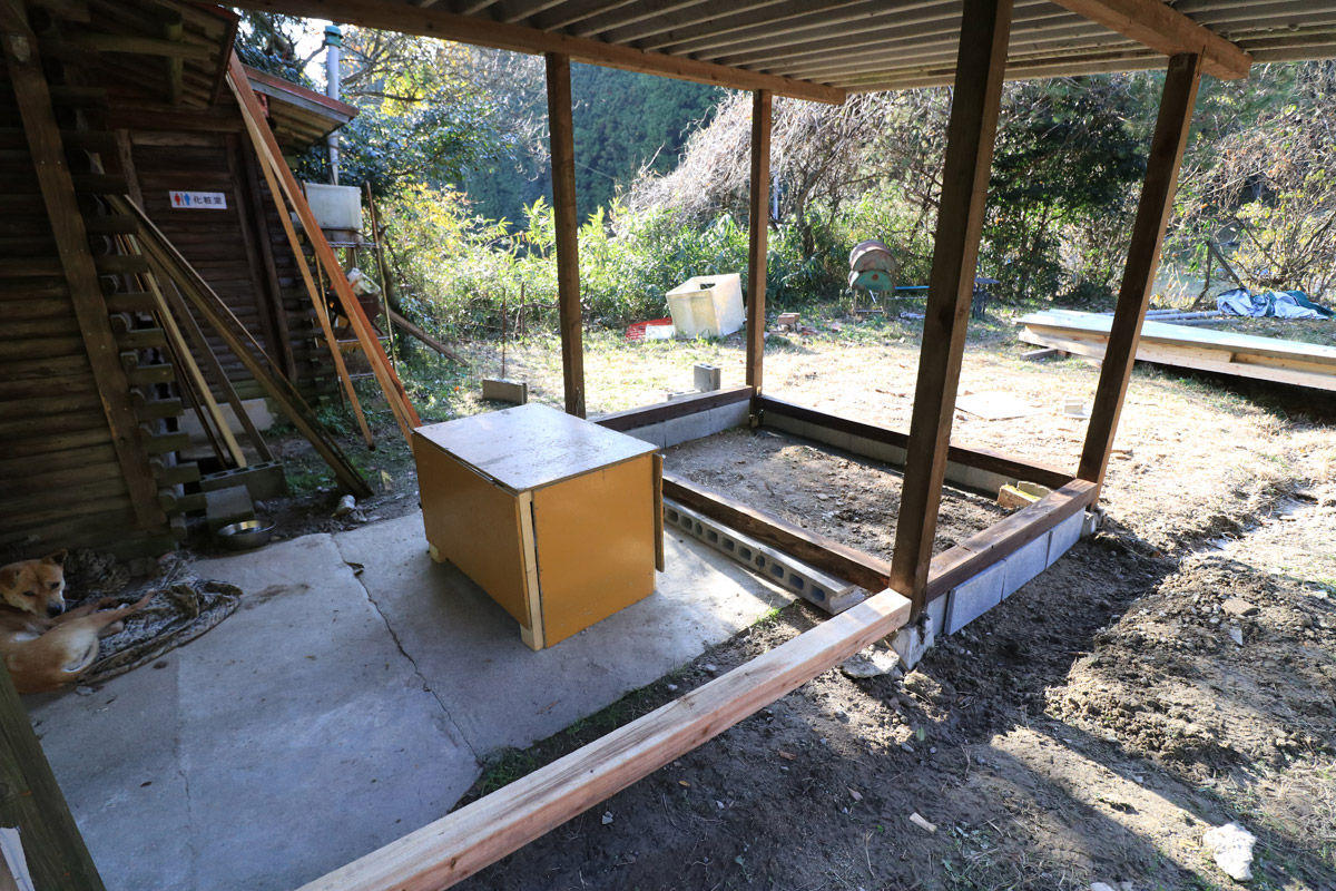 犬小屋進捗状況 猟犬日誌 犬小屋進捗状況 猟犬日誌